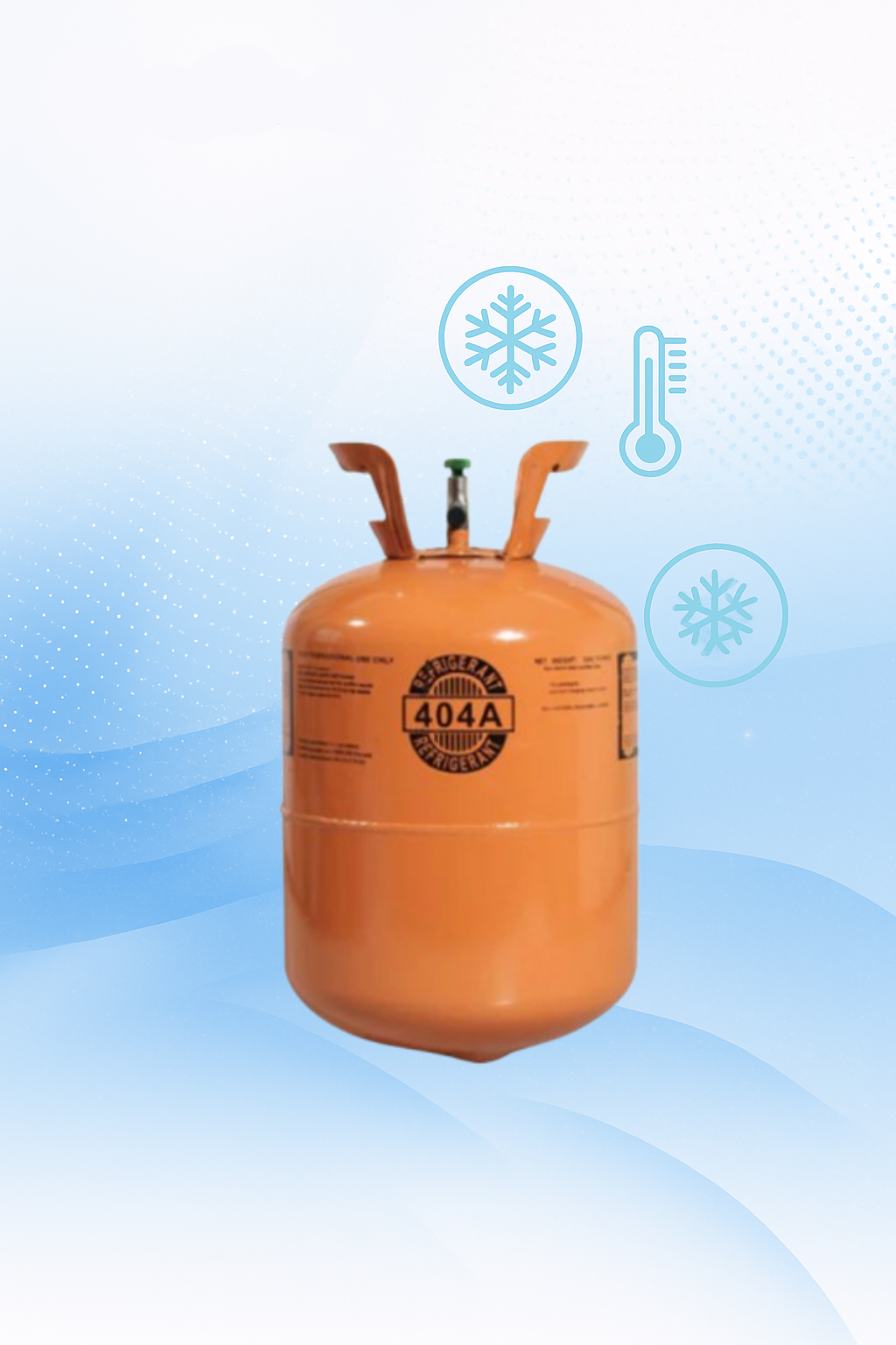Premium R-404A Industrial Refrigerant 24 LB Cylinder
